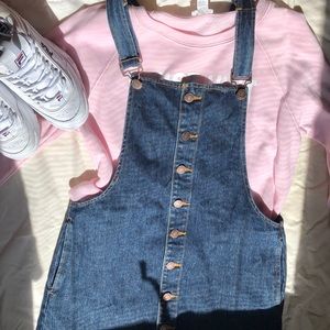 Denim Overall Dress